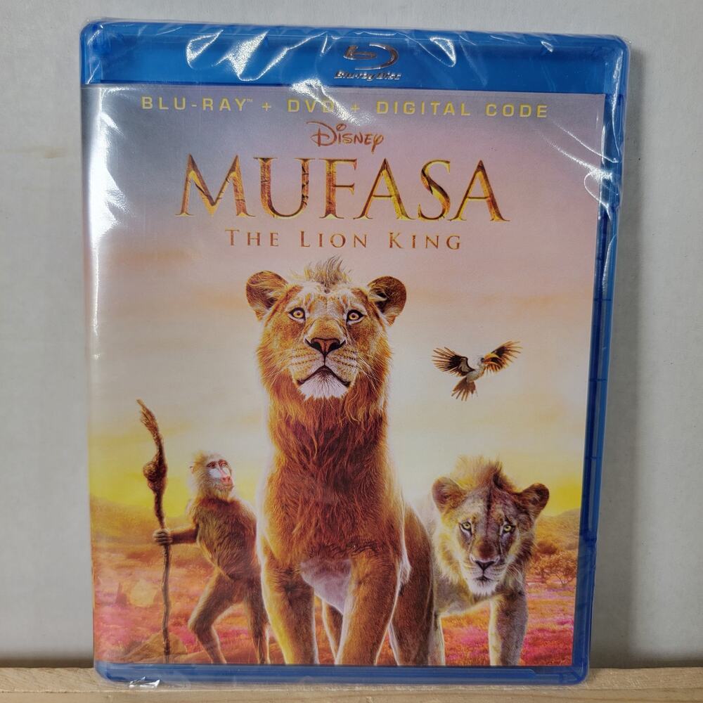 BLU-RAY + DVD + DIGITAL Mufasa: The Lion King NEW / SEALED